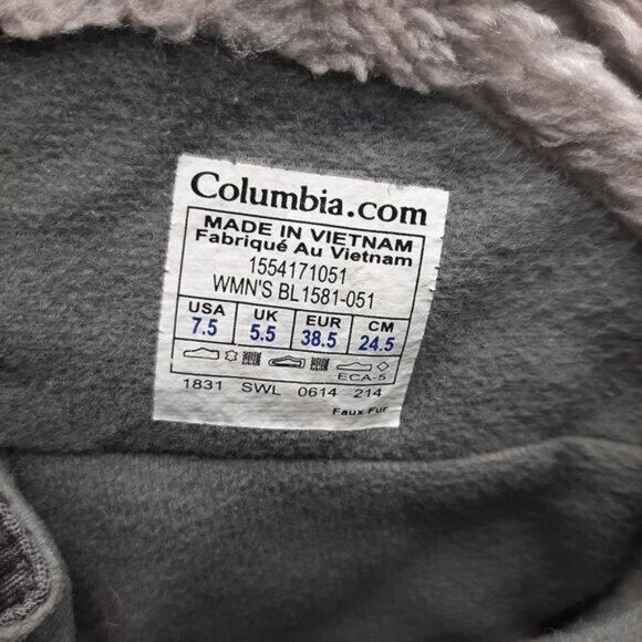 COLUMBIA Ice Maiden ll Lace-up Snow Winter Boots Waterproof Insulated Sz 7.5 - Picture 15 of 15